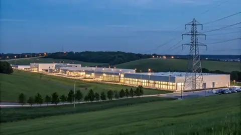 Ashburn skyline at dusk